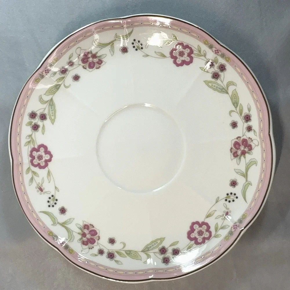 Grace Teaware Pink Floral Tea Set 11pc Teapot Sugar Creamer Trios New In Wrapper